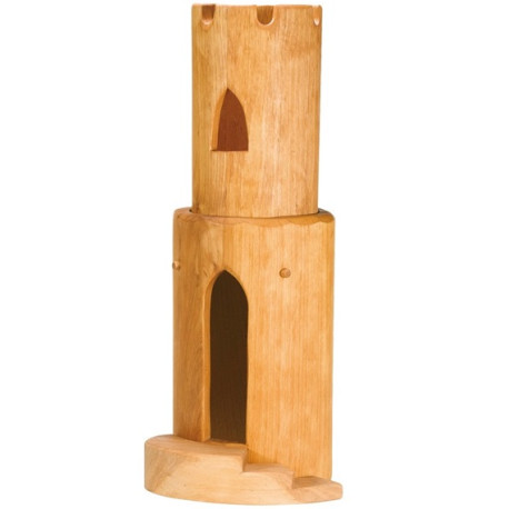 Rundturm 2-tlg. m. Treppe, Märchen-Spielwelt