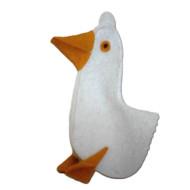 Gans, Fingerpuppe aus Filz