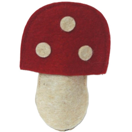 Pilz, Fingerpuppe aus Filz