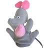 Maus, kuschelige Handpuppe für Kinderhände