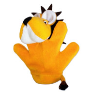 Löwe, kuschelige Handpuppe für Kinderhände