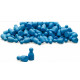 Satz aus 100 Spielfiguren in blau