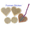 Herz- und Kreis Formen Sticken, Frühling, Muttertag