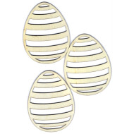 Eier- Formen aus Naturbolz Gestalten 3 St.