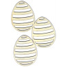 Eier- Formen aus Naturbolz Gestalten 3 St.