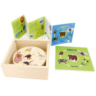 Tierarten, Lernpuzzle-Spiel NAWITO ab 4+