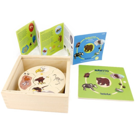 Tierarten, Lernpuzzle-Spiel NAWITO ab 4+