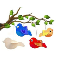 Strahlender Vogel zum Gestalten, 2-teilig