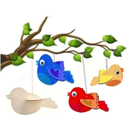 Strahlender Vogel zum Gestalten, 2-teilig