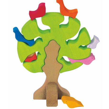 Vogelbaum 9-teilig, Bunte Formenwelt