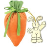 Rübenbeutel mit Hase, Osterbeutel