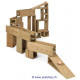 Bausteine Outdoor, 24 Teile aus Holz
