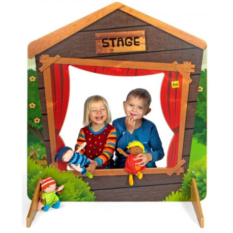 Spielhaus Element - Stage / Bühne - Spiele im Raum