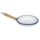 Email-Pfanne mit Holzgriff -12 cm