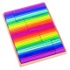 Baubrettchen im Kasten, Regenbogenfarben, 64-teilig ab 2+
