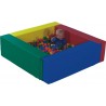 Ballbad Bambino Qualitäts-Kunstleder rot-gelb-blau-grün
