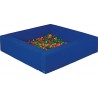 Ballbad Quadrat Polyester reissfest blau