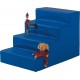 Treppe für Ballbad, Qualitäts, B 60 x H 50 x T 90cm