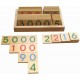 Zahlenlegespiel-Zahlentafeln klein, Holz, 37-teiliges Set