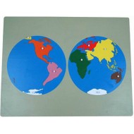 Großes Weltpuzzle, 57 x 44 cm