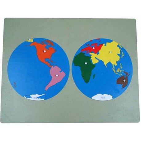 Großes Weltpuzzle, 57 x 44 cm