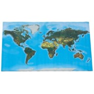 Begehbare physische Weltkarte, 180 x 110 cm