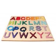 Holzbuchstaben Spiel, im Rahmen