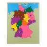 Deutschland & Bundesleänder, grosse Holzpuzzlekarte, Lernmaterial