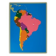 Südamerika, große Puzzlekarte, 57 x 44,5 cm
