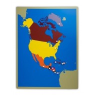Nordamerika, große Puzzlekarte, 57 x 44,5 cm