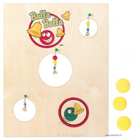 Spieltafel Balla Balla mit 3 Bällen