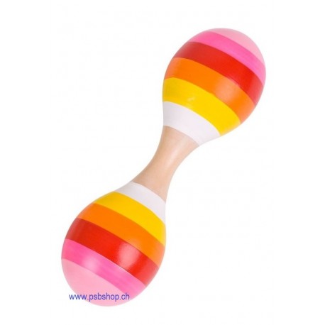 Rassel , Baby-Spielzeug, Doppelmaracas - Effekt und Rhythmus - Spielzeug für kleine Hände