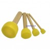 4er Set Stupfpinsel Schablonierpinsel - Schablonierstempel D 15-20-30-45mm