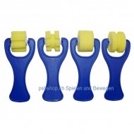 Farbroller schmal Fantasieroller 4er-Set - 4 verschiedene Muster