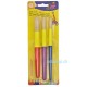 Borstenpinsel-Set mit Tropfschutze & Rollschutz, 3-er Set