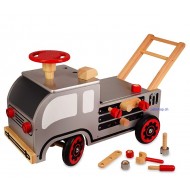 Schiebewagen Handwerker, 74x22x44cm, ab 18 Monaten