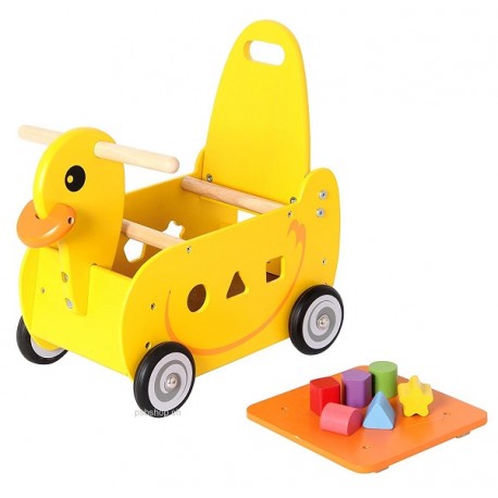 Schiebewagen Ente, 42x39,5x23,5cm, ab 12 Monaten