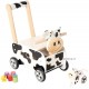 Schiebewagen Kuh schwarz-weiss, 37,5x25x41,5 cm, ab 12 Monaten
