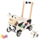 Schiebewagen Kuh schwarz-weiss, 37,5x25x41,5 cm, ab 12 Monaten