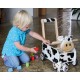 Schiebewagen Kuh schwarz-weiss, 37,5x25x41,5 cm, ab 12 Monaten