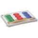 Sortierspiel 3 Formen, ab 18 M. Einfaches Steckspiel aus massivem Holz zum Kennenlernen und Sortieren von Formen und Farben.