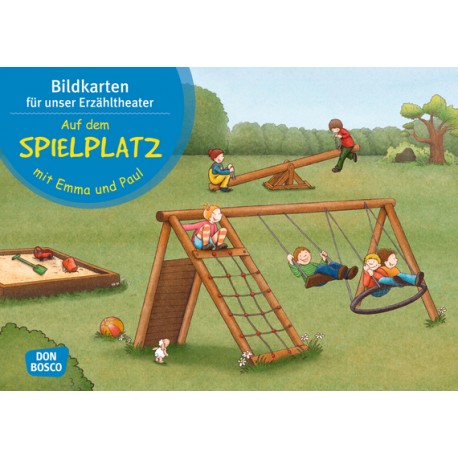 Auf dem Spielplatz mit Emma und Paul. Kamishibai Bildkartenset.