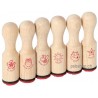 Lehrerstempel-Set, 24 Stück 6-fach sortiert L7,5 cm