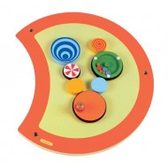 Wandspielobjekt Raupe "Kreisel" 35x37cm Alter: ab 1-jährig