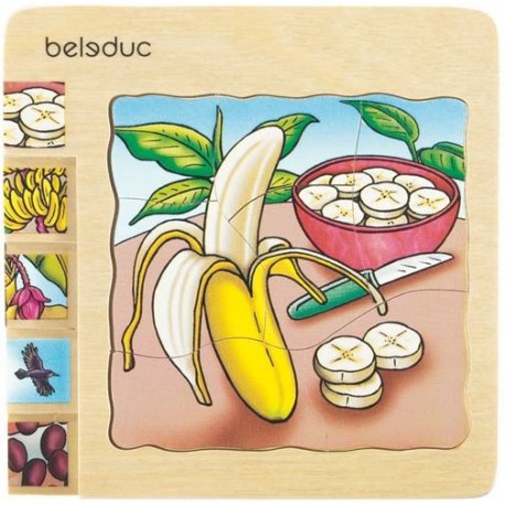 Banane 30-teilig, Lagenpuzzles erklären die vielfältige Themenwelt bildhaft