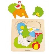 Garten - Entdeckerpuzzle 9-teilig 205 x 205 x 15 mm, ab 4-jährig