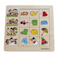 Jahreszeiten - Sortierpuzzle -12 Puzzleteile, ab 2-jährig