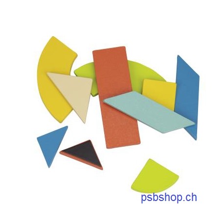 Magnetische bunte Bilder mit geometrischen Formen ab 3-jährig