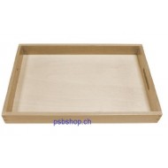 Tablett aus Holz für Jung und Alt, Masse: 37,5x24,5 cm 