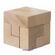Koma Würfel natur -Holz-Puzzles